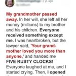 Linda Inherits Grandma’s Old Clocks & Greedy Brother Gets House, Turns Out She Got Almost $200K – Story of the Day