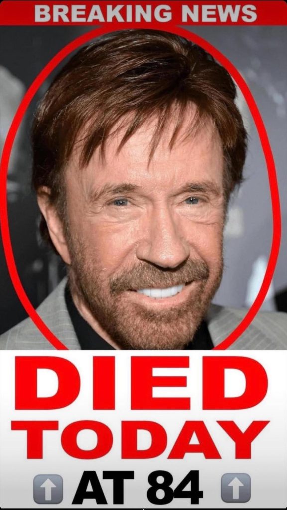 Chuck Norris is fi-ghting for Iife – Prayers needed
