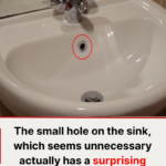 The small hole on the sink, which might seem unnecessary, actually serves a surprising function!
