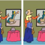 Try to find the hidden 4 differences in the picture “Elderly people” in 14 seconds