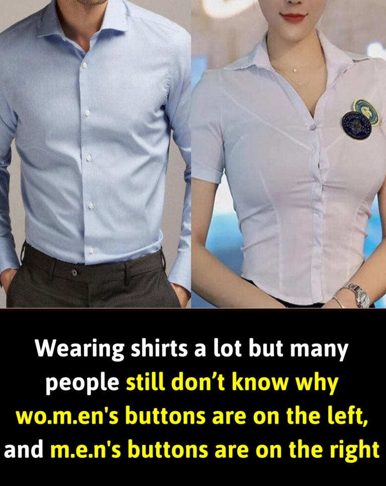 Many people wear shirts often, but few know why women’s buttons are on the left and men’s are on the right