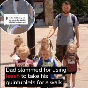 Father of five blasted for leashing kids, gives them odd nickname