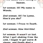 When Two Women were talking in HEAVEN…