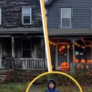 Boy decorates a lonely elderly woman’s house for Halloween to show her the joy of celebrating the holiday