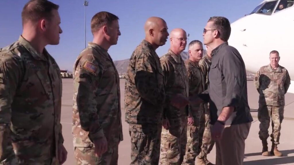 Pete Hegseth and Tom Homan arrive at Southern Border