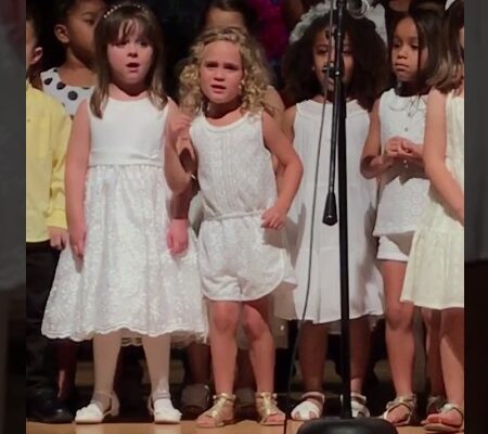 This 4-year-old steals the show at her graduation performance, and it’s absolutely adorable!