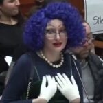 When your town hall meeting turns into a creepy cosplay