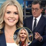 SHOCKING SHOWDOWN: Karoline Leavitt Hijacks Stephen Colbert’s Stage in Fiery Clash—Audience Gasped, Segment Cut Short, and TV History Made!
