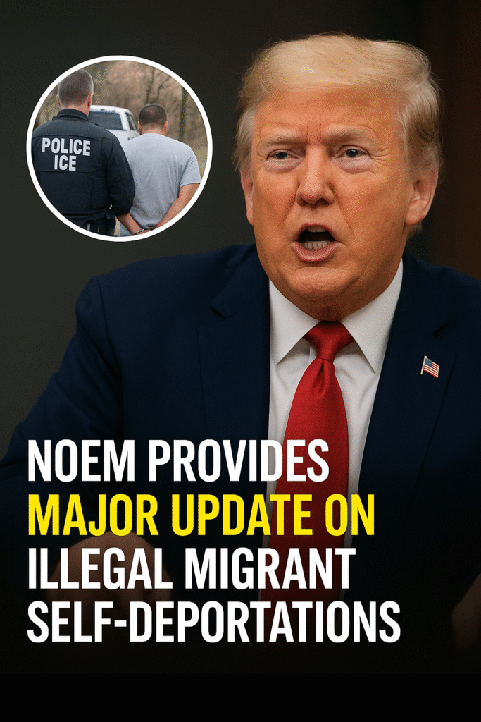 BREAKING NEWS: Noem Provides Major Update on Illegal Migrant Self-Deportations