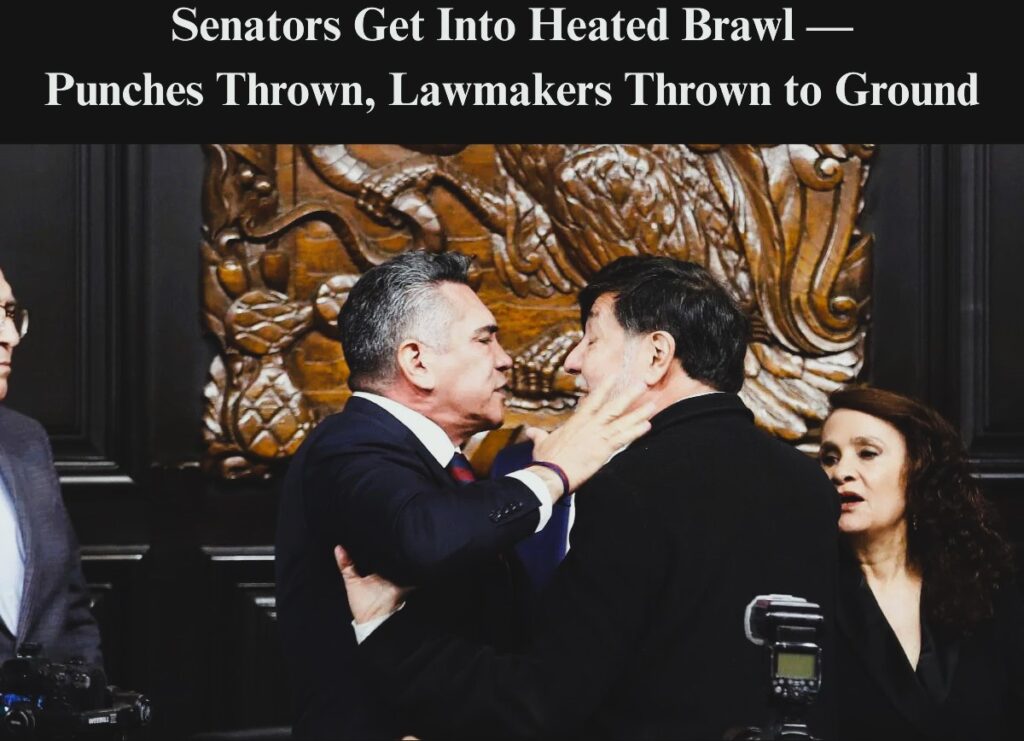 Chaos in Congress: Mexican Senators Go From Debate to Brawl