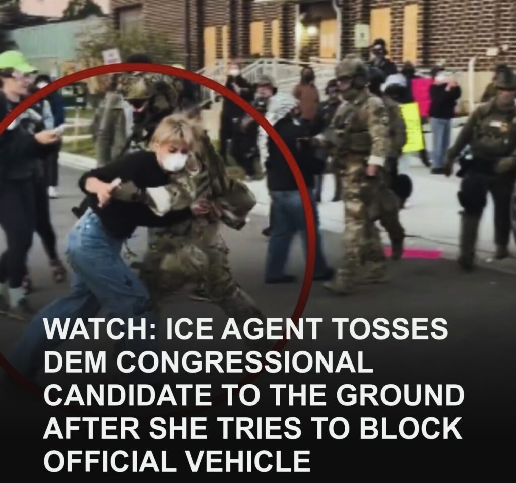 Watch: ICE Agent Throws Democratic Candidate to the Ground After She Blocks Vehicle