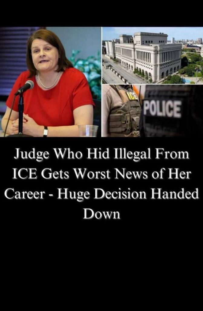 Judge Who Hid Illegal from ICE Gets Worst News of Her Life