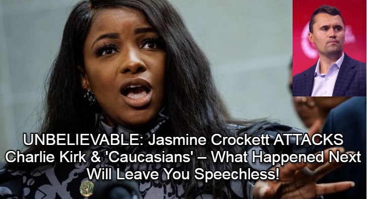 Jasmine Crockett Sparks Uproar With False Claim About Charlie Kirk — On the Day of His Memorial
