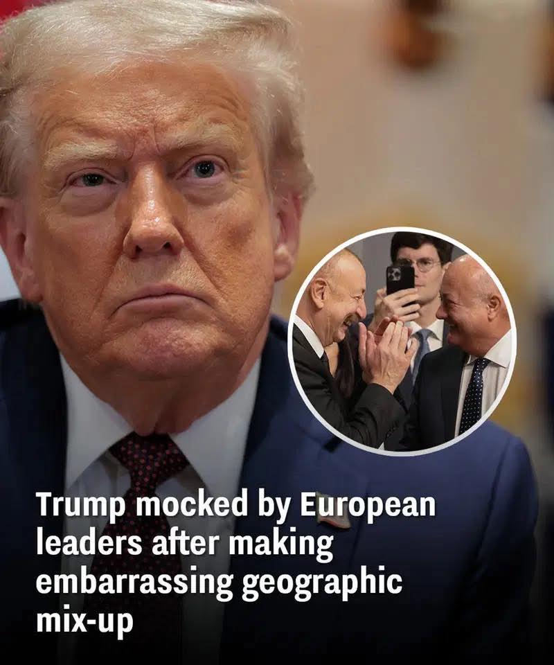 Trump mocked by European leaders after making embarrassing geographic mix-up !