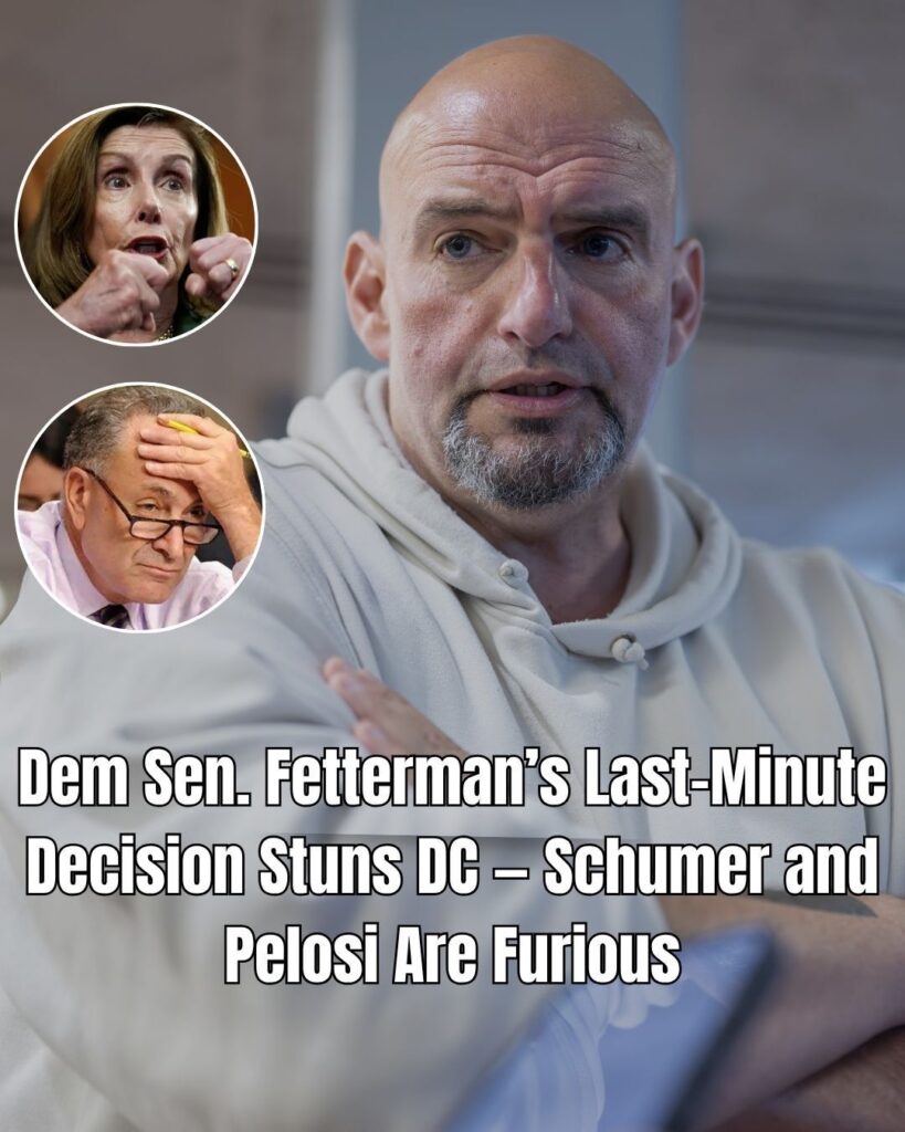 Fetterman Blames Fellow Democrats for Ongoing Government Shutdown !