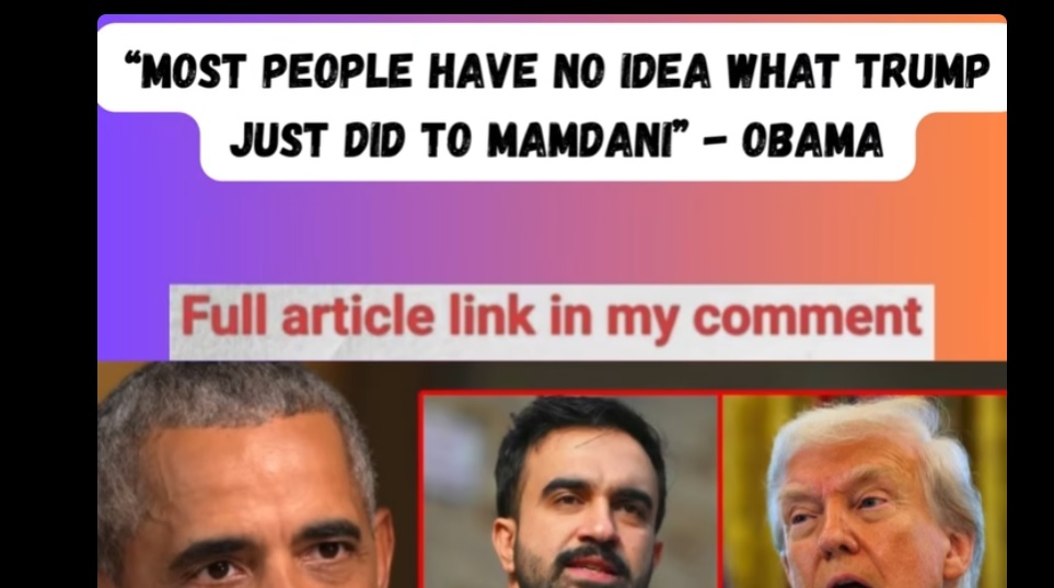 In a rare and revealing statement, former President Barack Obama has hinted at a significant yet little-known action Donald Trump took against Zohran Mamdani, a rising political figure and New York City mayoral candidate.