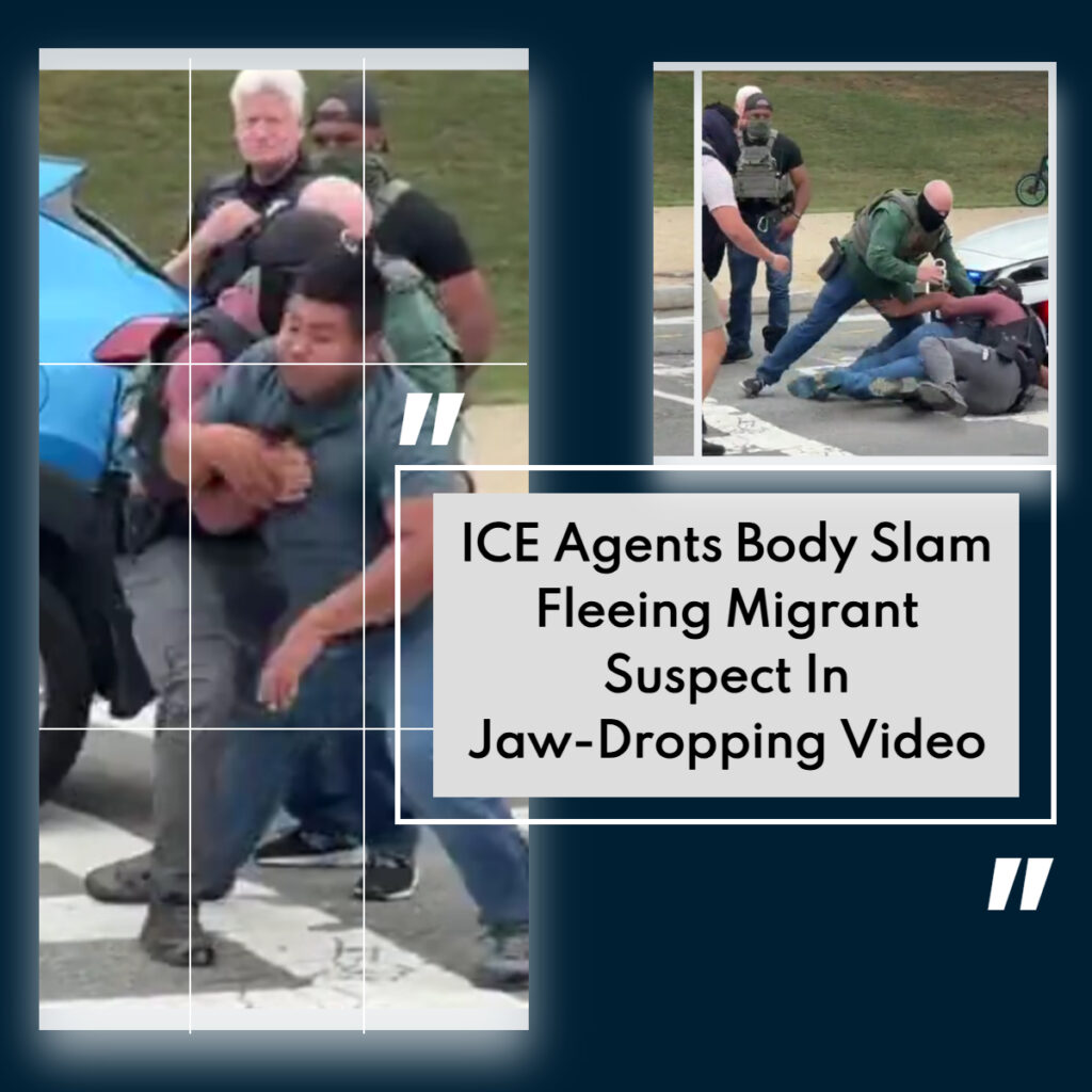 SEE IT: Federal Agents Forced to Tackle Fleeing Migrant Detainee!