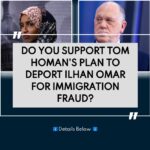 Tom Homan Says Authorities Reviewing Ilhan Omar Immigration Records as Debate Intensifies!